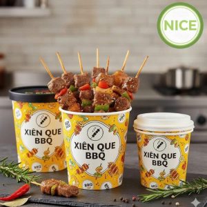 Alternative view of Ly giấy đựng xiên que