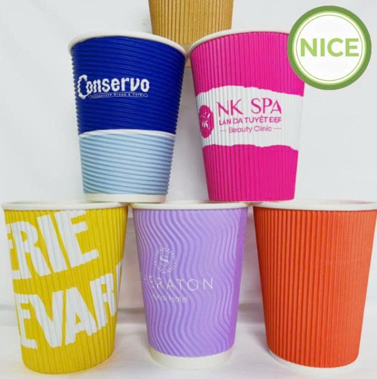 Ly giấy gợn sóng