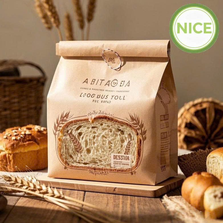 Túi giấy kraft đáy bằng không quai - Ảnh 3