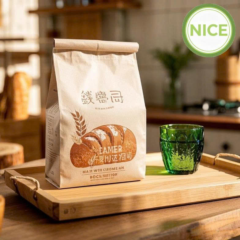 Túi giấy kraft đáy bằng không quai - Ảnh 4