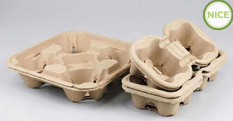 Khay bột giấy đựng trà sữa - Ảnh 4