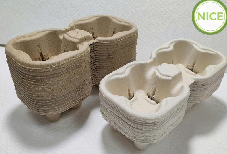 Khay bột giấy đựng trà sữa - Ảnh 2