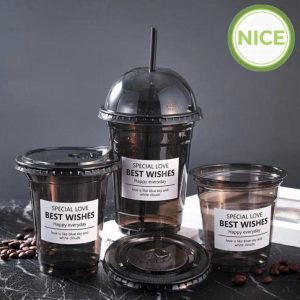 Ly nhựa PET đáy bằng đáy bầu