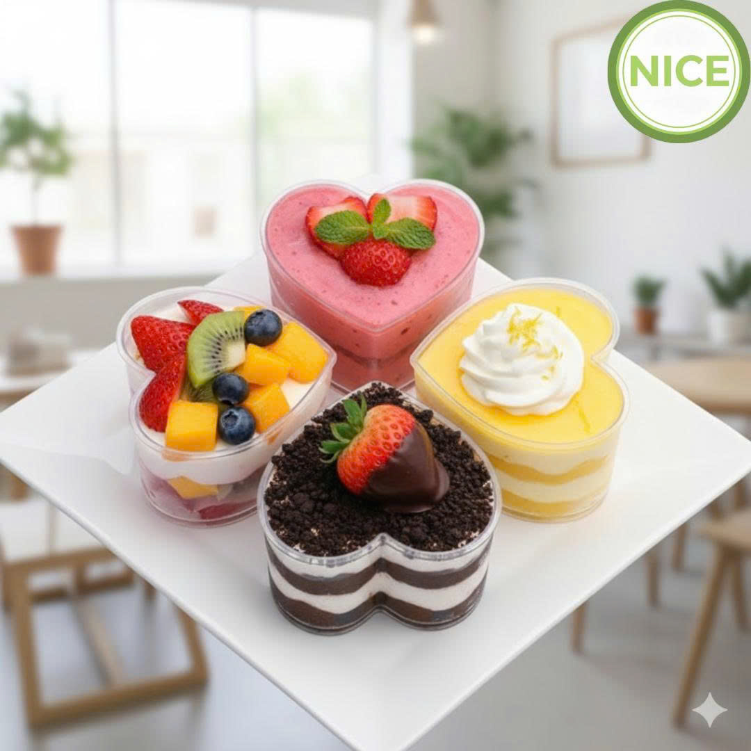 Ly/Cốc nhựa trái tim - Ảnh 4